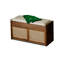 Banc rembourré brun