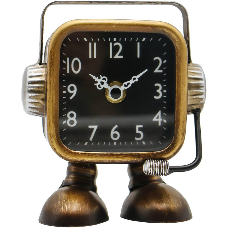 Retro Steampunk Style Robot Clock