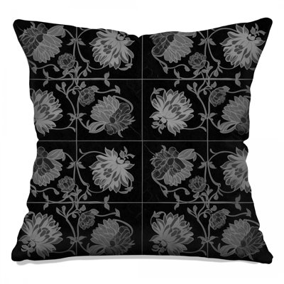 Coussins décoratifs noirs à double face