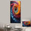 Solitaire en spirale arc coloré arc-en-ciel II - abstrait spirales murales-291227892-478901037