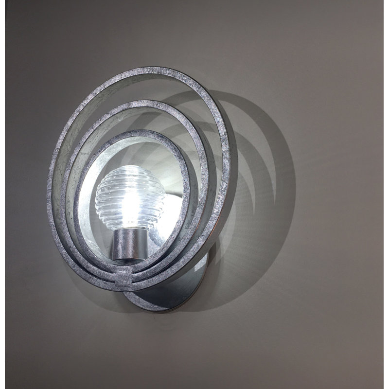 Frequency 1 - Light Armed Sconce, Silver Leaf