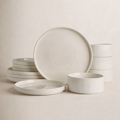 12-Piece Porcelain Dinnerware Set