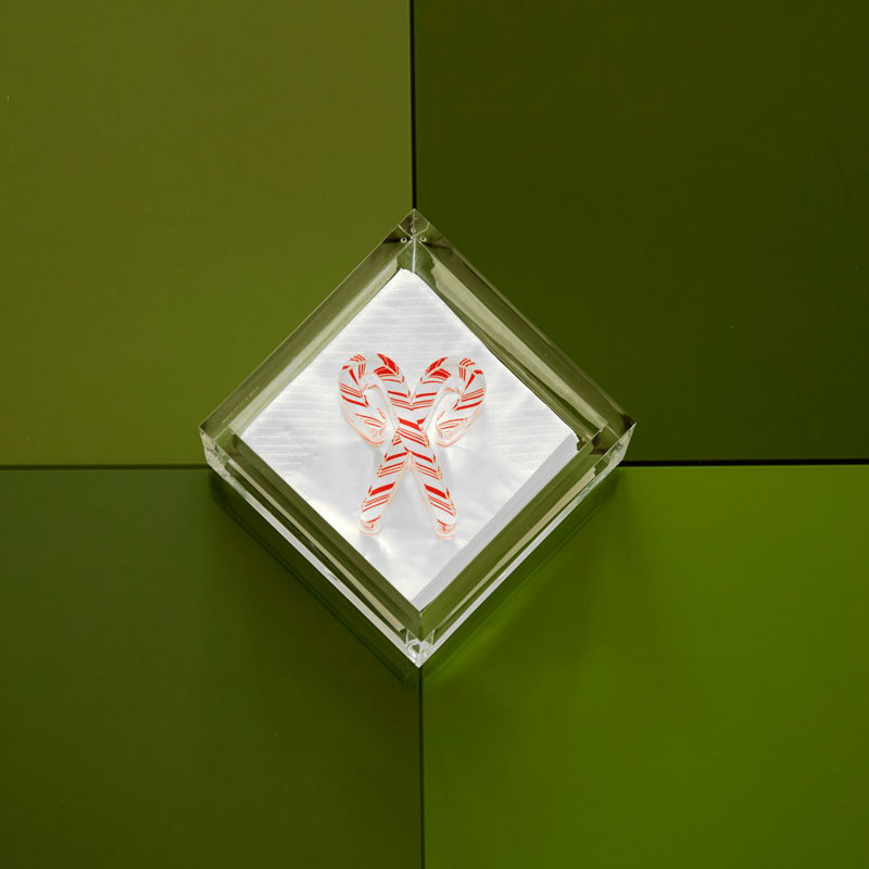 Porte-serviette plat en acrylique