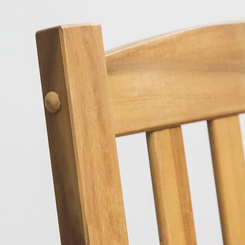 Chaise berçante d'extérieur en teck Yosemite