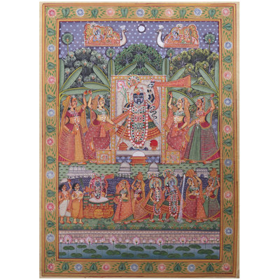 Art Shrinathji Pichhwai | Aquarelle sur papier