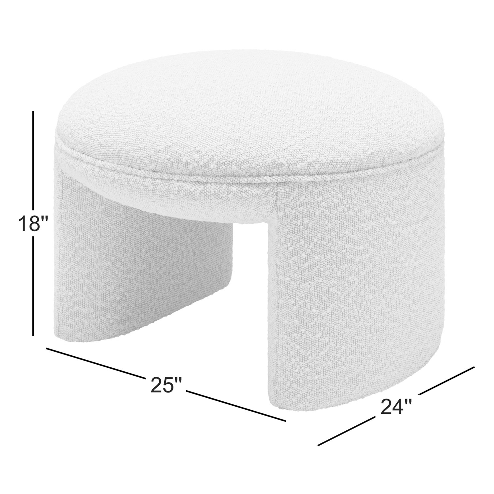 Billie 25" Upholstered Ottoman