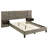 Upholstered Wall Panel Bed Light Brown-1705801877