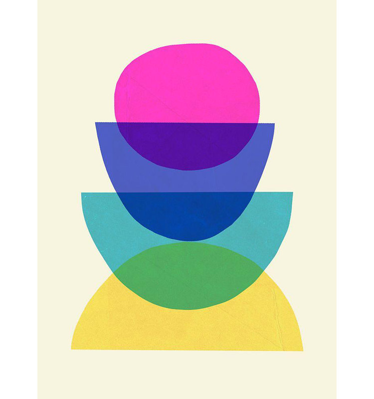 Art sur toile tendue par Orren Ellis Barnes, Victor, Bright Stack II, H 36 po x l 28 po