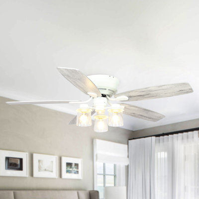 Ventilateur de plafond standard à 5 pales avec ensemble d'éclairage Anfal Alexzavier