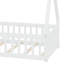 Lit de sol en forme de tente avec design, garde-corps et lattes-1393500689