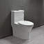 1.28 GPF Space Saving Round Compact One-Piece Toilet (Seat Included)