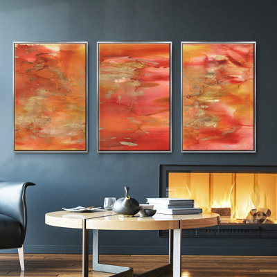 «Superior Emotion I», ensemble de 3 toiles encadrées