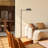 56" Dimmable LED Pharmacy Task Floor Lamp with Swivel Head Swing Arm-1927966903