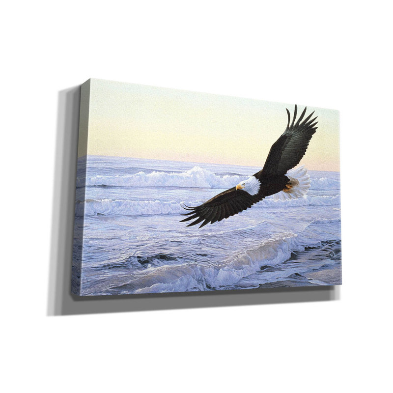 «Ocean Dawn-Eagle» sur toile par Ron Parker, H 40 po x l 60 po x P 1,5 po