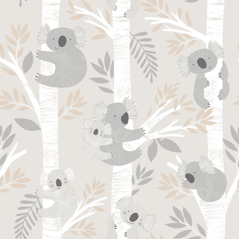Erithon 10m x 53cm Glitter Wallpaper Roll, Greige/Tan/Glitter