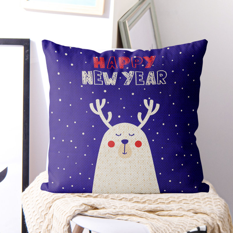  Housse de coussin carré en lin