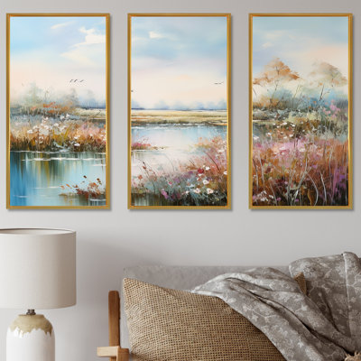 Flower Meadow Charm - Ensemble de décoration murale pré