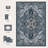6'X9' Washable Area Rug with Non-Slip Rubber Backing Blue-118105523-122568110