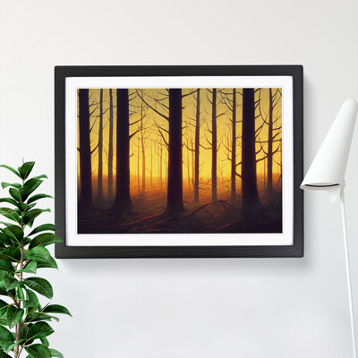 Summer Forest Sunset Vol.3 - Single Picture Frame Painting