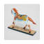 Sentier de poneys peints dansant de sable Figurine H 7,3 po