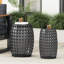Outdoor Metal S/2 End Table