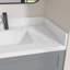 30 po Dosseret de meuble-lavabo en pierre d'ingénierie 4 po Éclaboussure de meuble-lavabo blanc Carrara