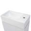 Ensemble de meuble-lavabo simple autoportant avec plateau en céramique 10,6 po Bona