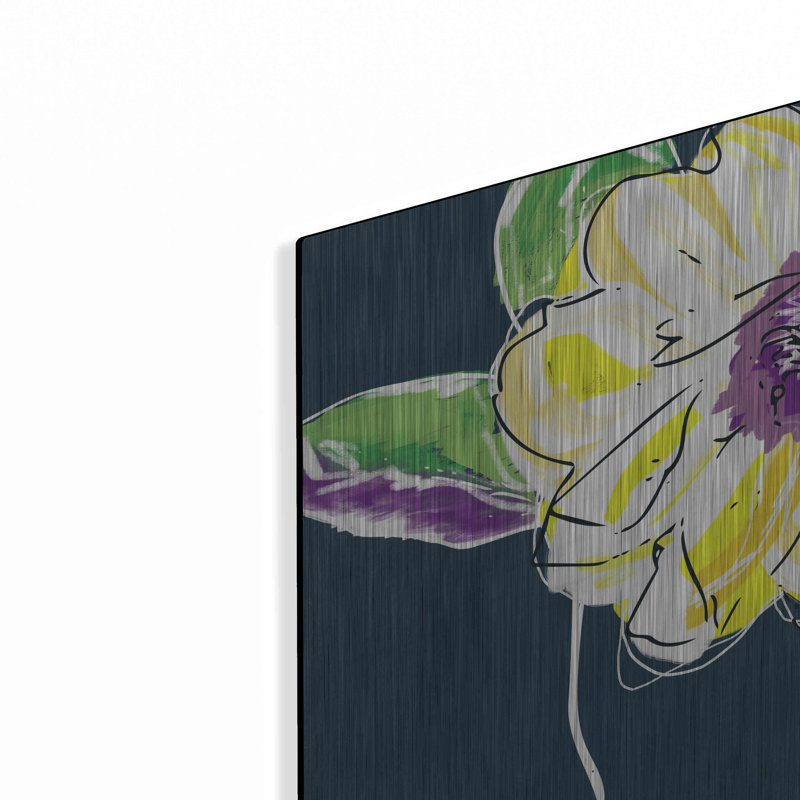 «Yellow Rose» par Linda Woods, H 12 po x l 12 po