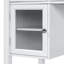 Meuble-lavabo de 44,4 po avec grand miroir réglable, coiffeuse avec tiroir et armoire, coiffeuse pour la chambre