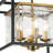 Gilbertsville 4-Light Rippled Glass Square Semi-Flush Mount