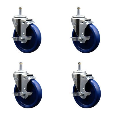 Solid Swivel Grip Ring Stem Caster
