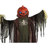 Haunted Hill Farm 80 In. Life-Size Poseable Pumpkin Scarecrow, Halloween Animatronic with Touch Activated Lights and Sound
