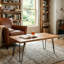 Table basse en bois d'acacia Live Edge