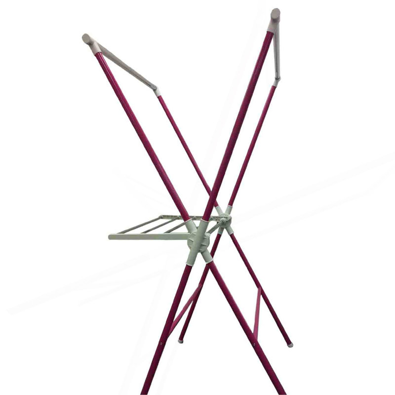 51" Tall Adjustable Folding Laundry Drying Rack, Pink
