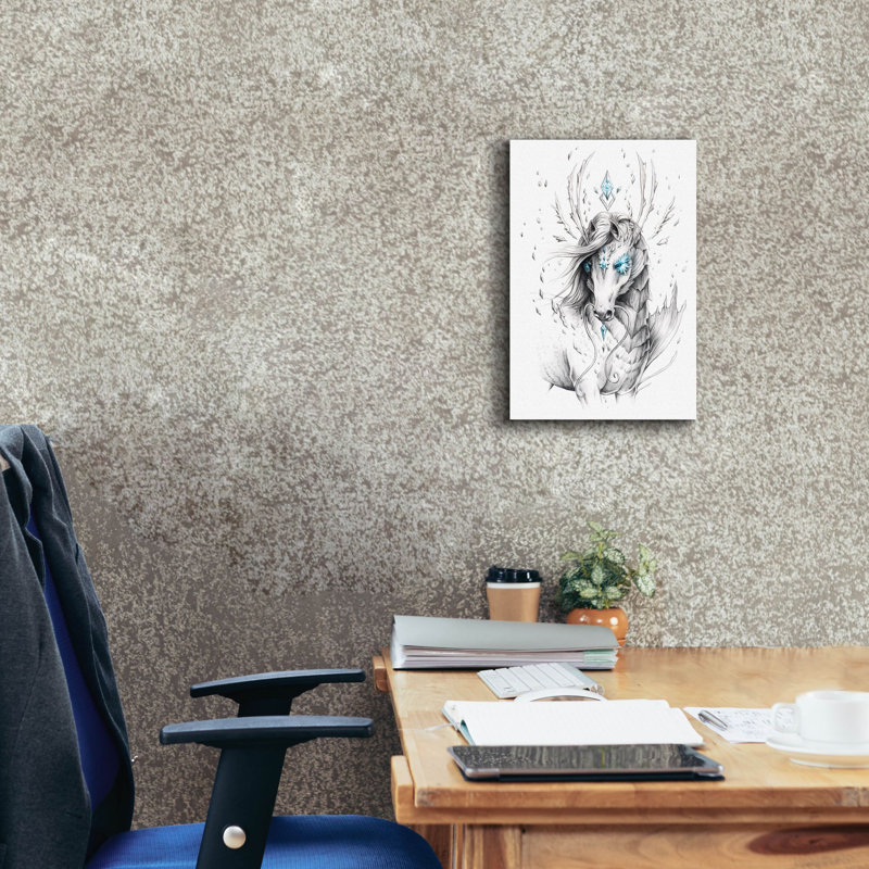 «Bartolomea Sea Horse» par JoJoes Art, H 18 po x l 12 po x P 0,75 po