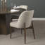 Chaise d'appoint de salle à manger en tissu avoine-889501263