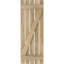 Volets de planche-n-lattes avec barre en Z (par paire) Americraft (2 lattes)-78948319-78948375-78948341