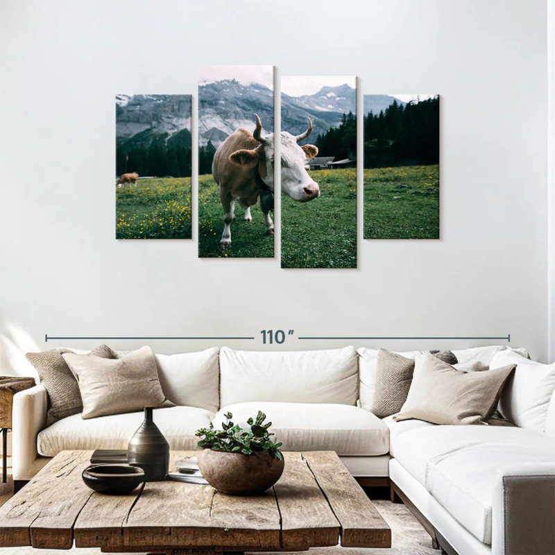 Brampt Curious Cow, 48" H x 75" W