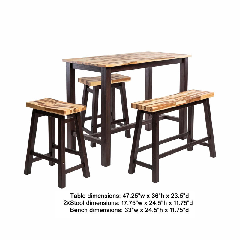 Ensemble de table 4 pièces Amber