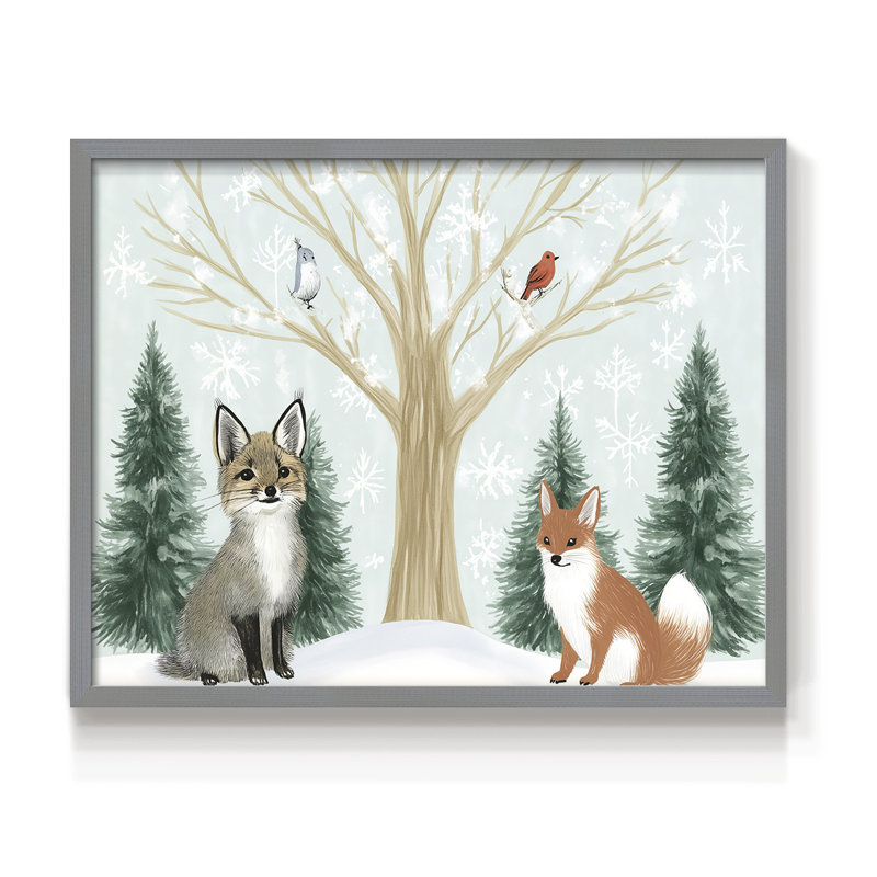 Chirstmas Art-CXXXII -Framed Print - Restickable, H 8 po x l 10 po, Gris