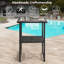 Table de bistro en osier pour patio avec pub et parasol-749866379