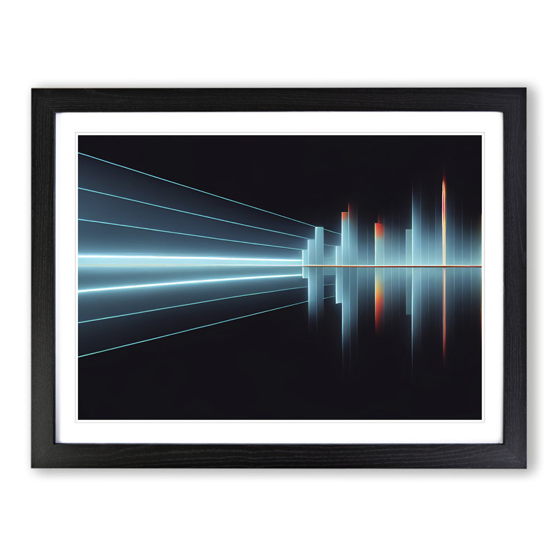 Equalizer Audio Vol.2 Abstract - Framed Print, Black, 46cm H x 64cm W x 2cm D