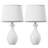 19”Ceramic Table Lamp Set of 2, Modern Bedside Lamps for Nightstand, Bedroom, Living Room with Rocker Switch, White-1727100172