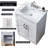 Saahith 24" White Modern 2-Door Free-standing Single Bathroom Vanity Set