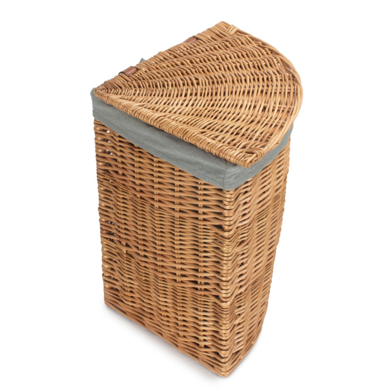 Alenia Wicker Laundry Basket, Brown