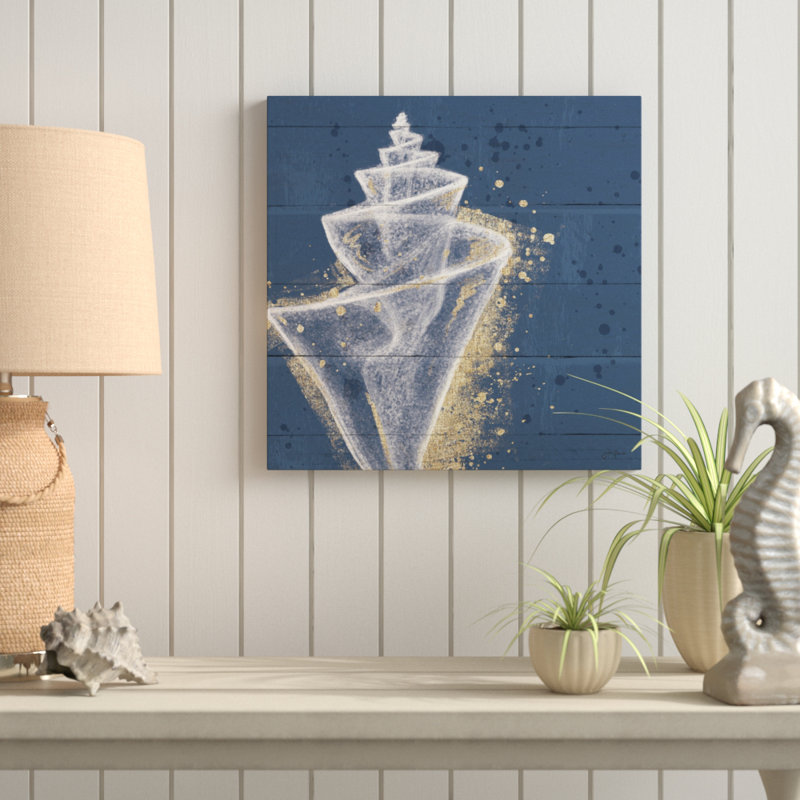 Raye Sea Elements Calm Seas VIII No Words by Janelle Penner - Graphic Art Print on Canvas, 14" H x 14" W x 2" D
