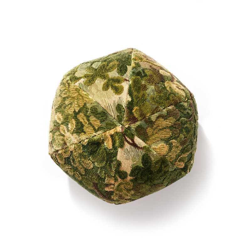 Marly Textured Linen Outdoor Reversible Throw Pillow, Forest Greens