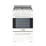 Prestige 19.5" 4 burner 1.6 cu. ft. Freestanding Gas Range with Convection Oven