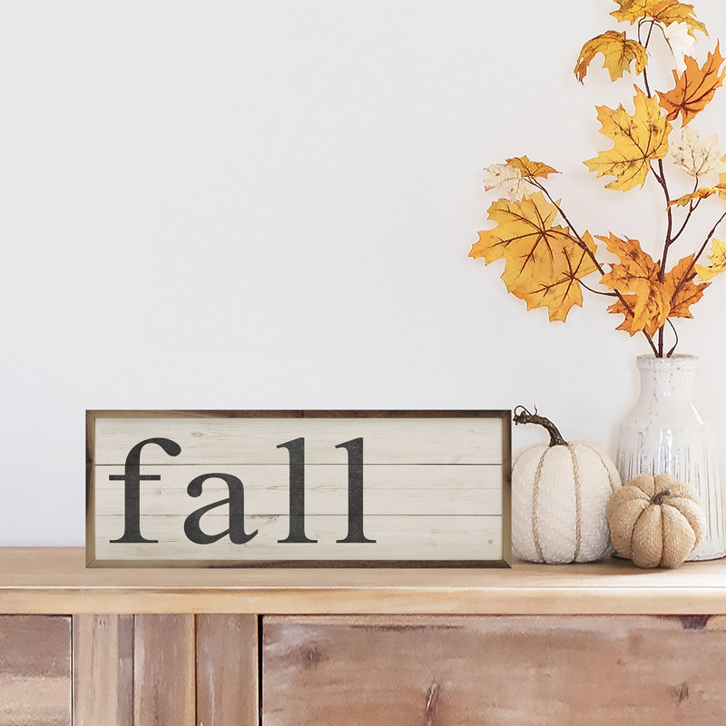 Fall White, White/Black, 16" H x 48" W