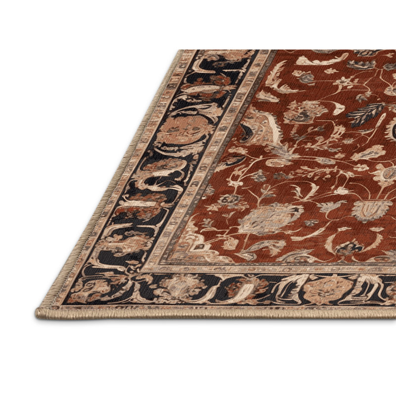 Tapis brun lavable à la machine, Tapis de couloir 2 pi x 4 pi